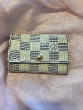 Louis Vuitton Damier Azur Canvas Compact Wallet/ Key-holder